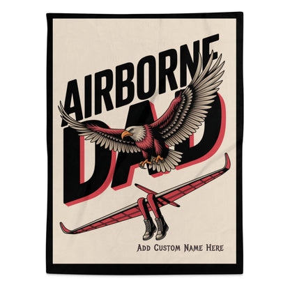 Airborne Dad Eagle Glider Artwork Blanket product type