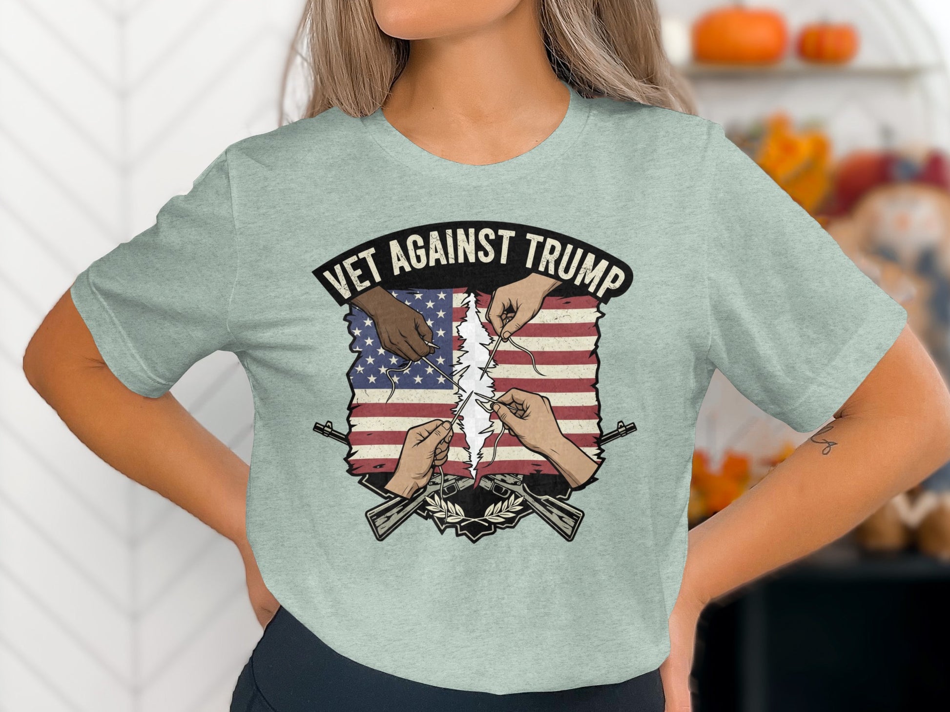 Vet Against Trump Graphic T-Shirt product