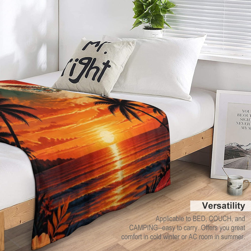 Ultra-Soft Flannel Blanket Multiple Sizes