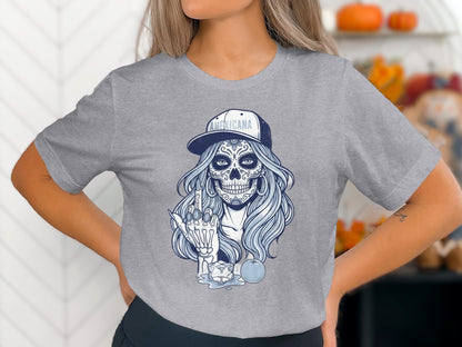 Day of the Dead Sugar Skull Girl Graphic T-shirt
