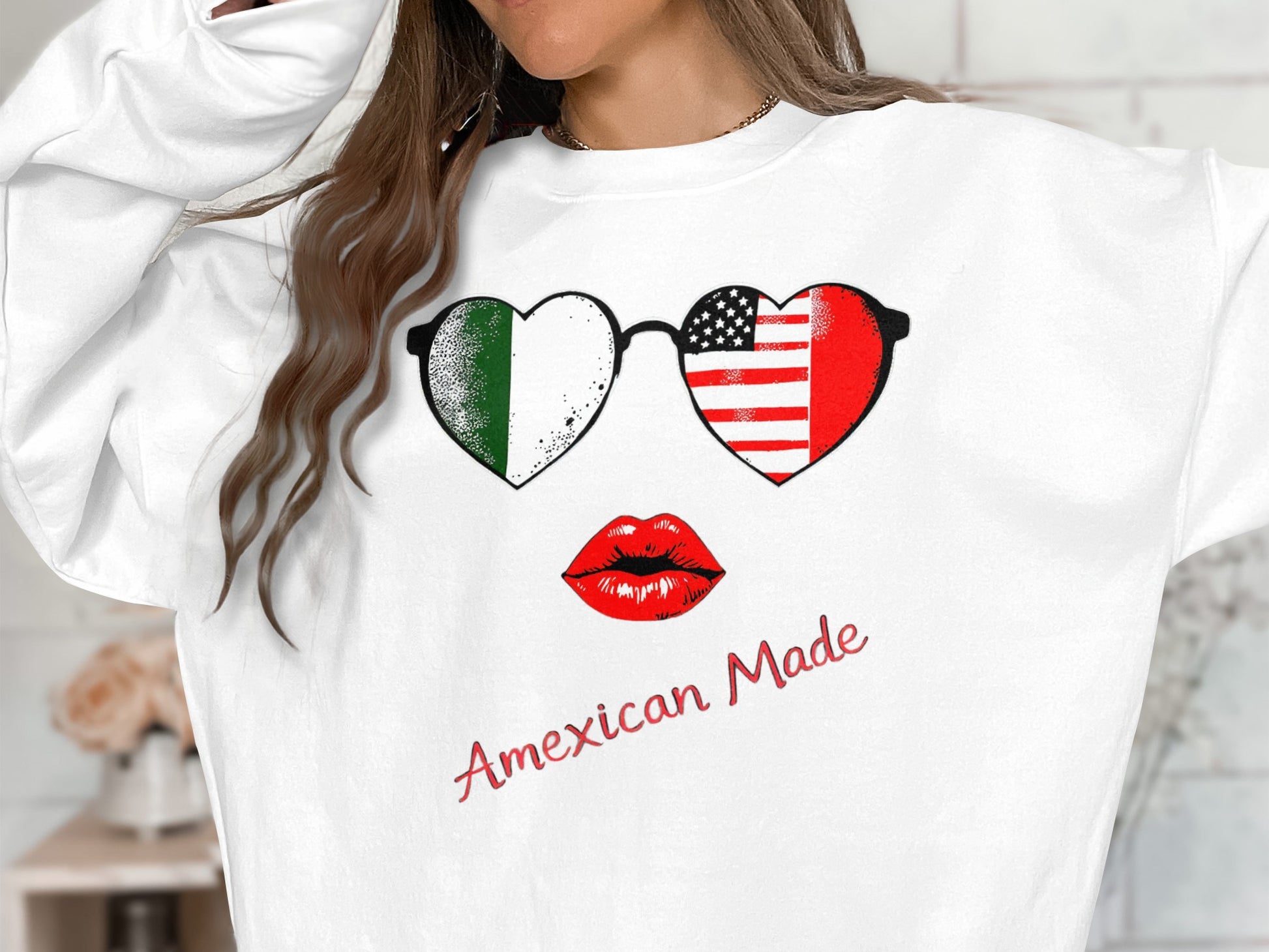 Amexican Made Graphic Sweatshirt Unique Apparel Product