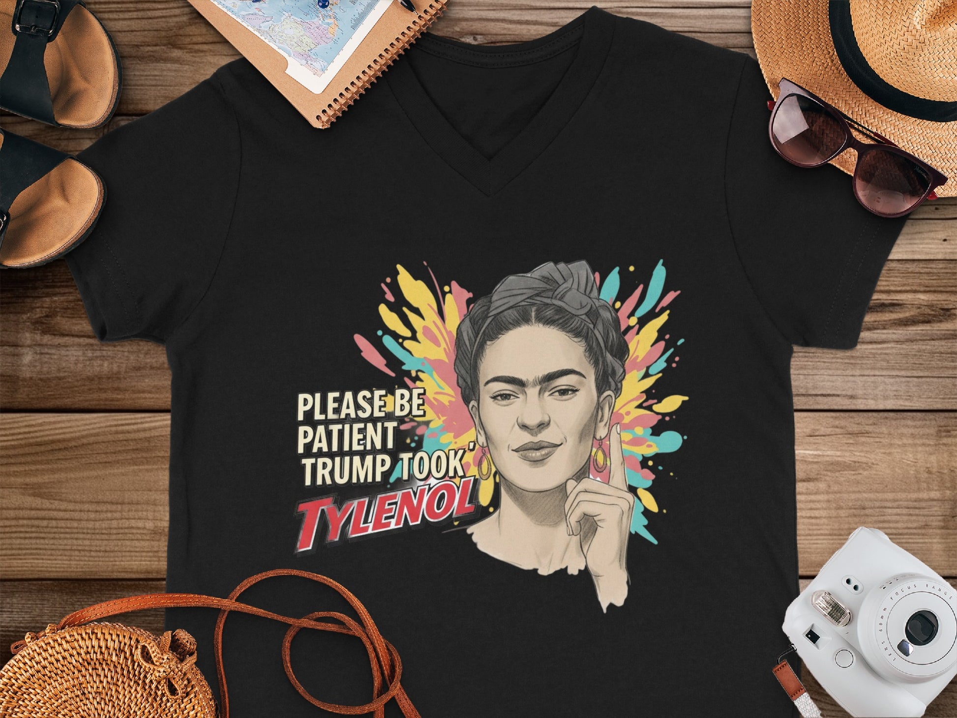Please Be Patient Trump Took Tylenol Graphic Tee