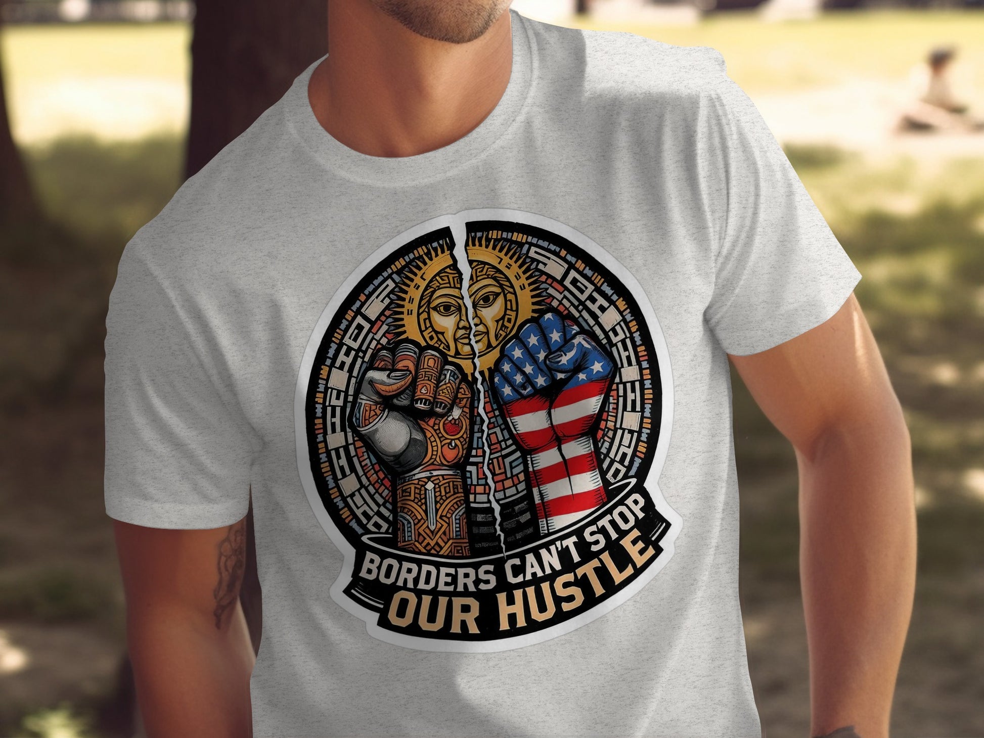 Borders Can't Stop Our Hustle T-shirt product