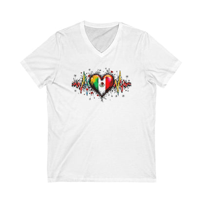Colorful Heartbeat Design Graphic T-Shirt product type