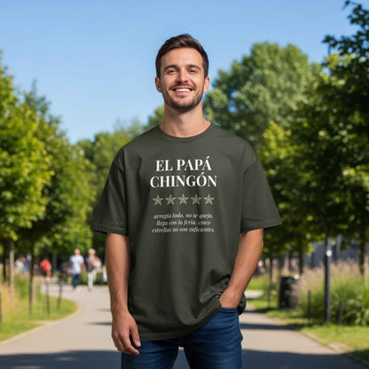 El Papá Chingón Tee | Dia De Los Padres Gift El Papá Chingón | 5-Star Dad T-Shirt