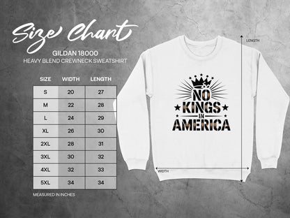 No Kings in America Crewneck Sweatshirt product
