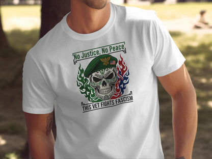 No Justice No Peace This Vet Fights Fascism Shirt