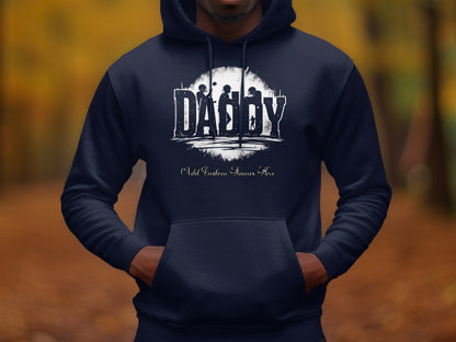 Personalized Daddy Hoodie Custom Names Added Sweatshirt Product
