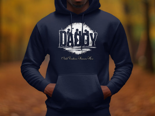 Personalized Daddy Hoodie Custom Names Added Sweatshirt Product