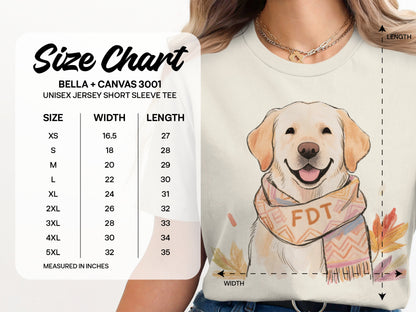 Cute Golden Retriever Graphic Tee