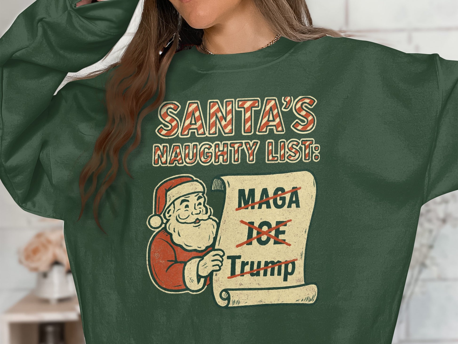 Santa's Naughty List Christmas Sweatshirt