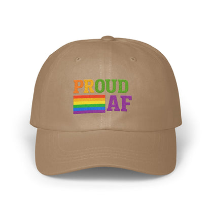 Proud AF Rainbow Embroidered Dad Hat product type