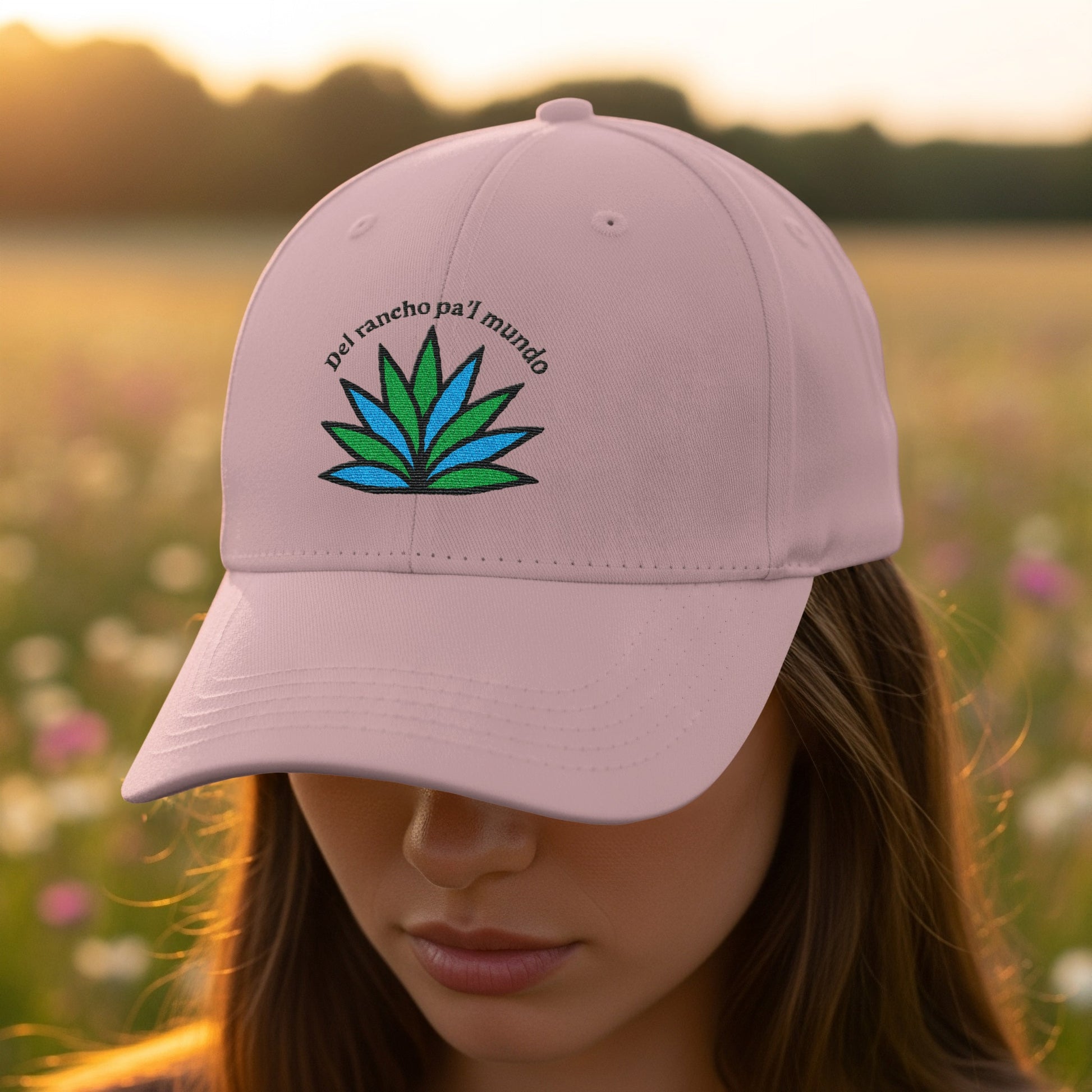 Stylish Del Rancho Pa'l Mundo Embroidered Hat product type