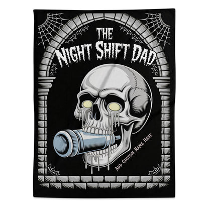The Night Shift Dad Skull With Flashlight Art product type