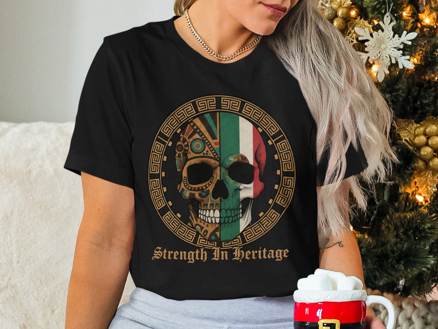 Strength In Heritage Skull Graphic Shirt