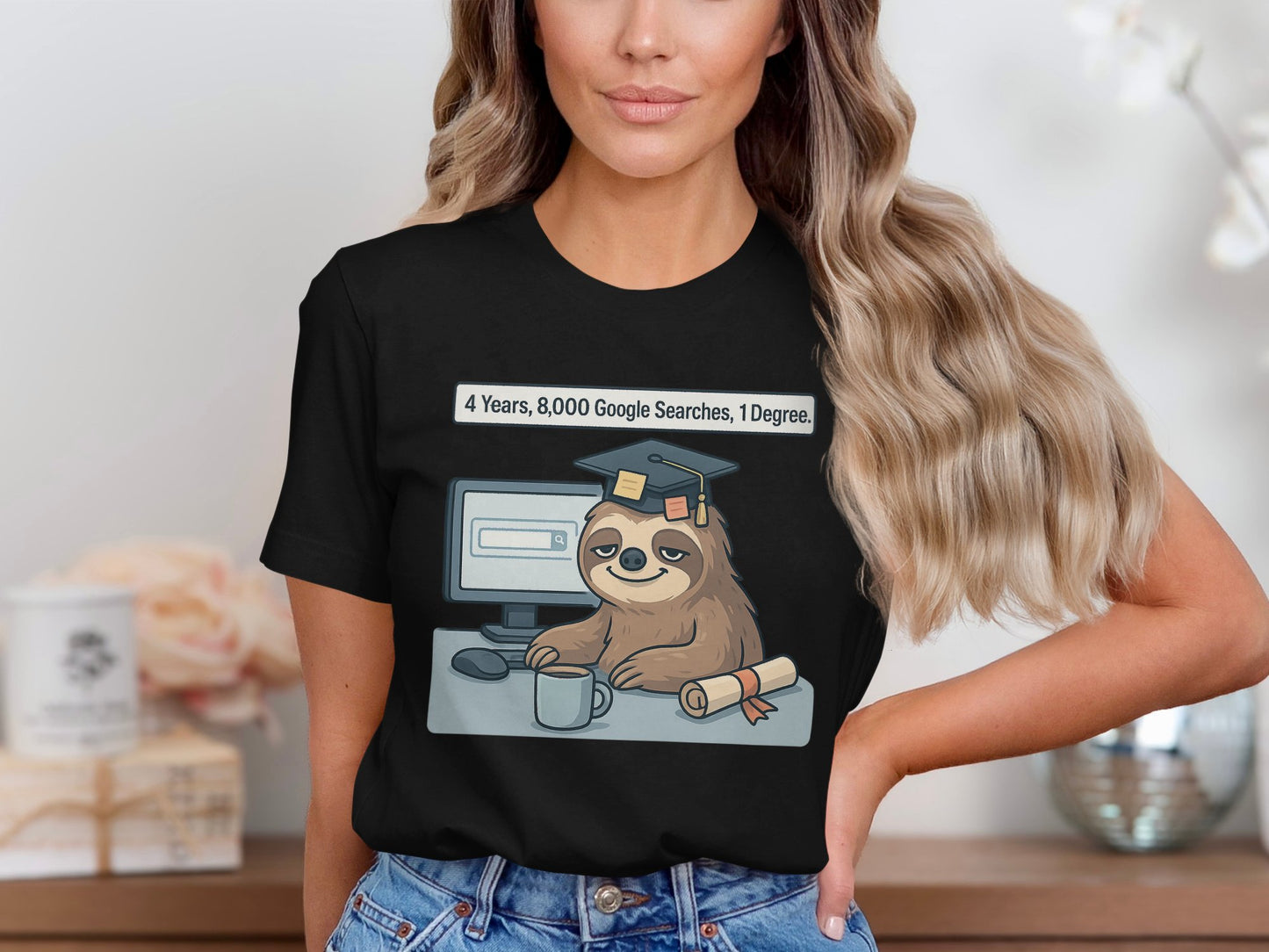 Funny Sloth Graduation Tee Perfect Graduate Product Type