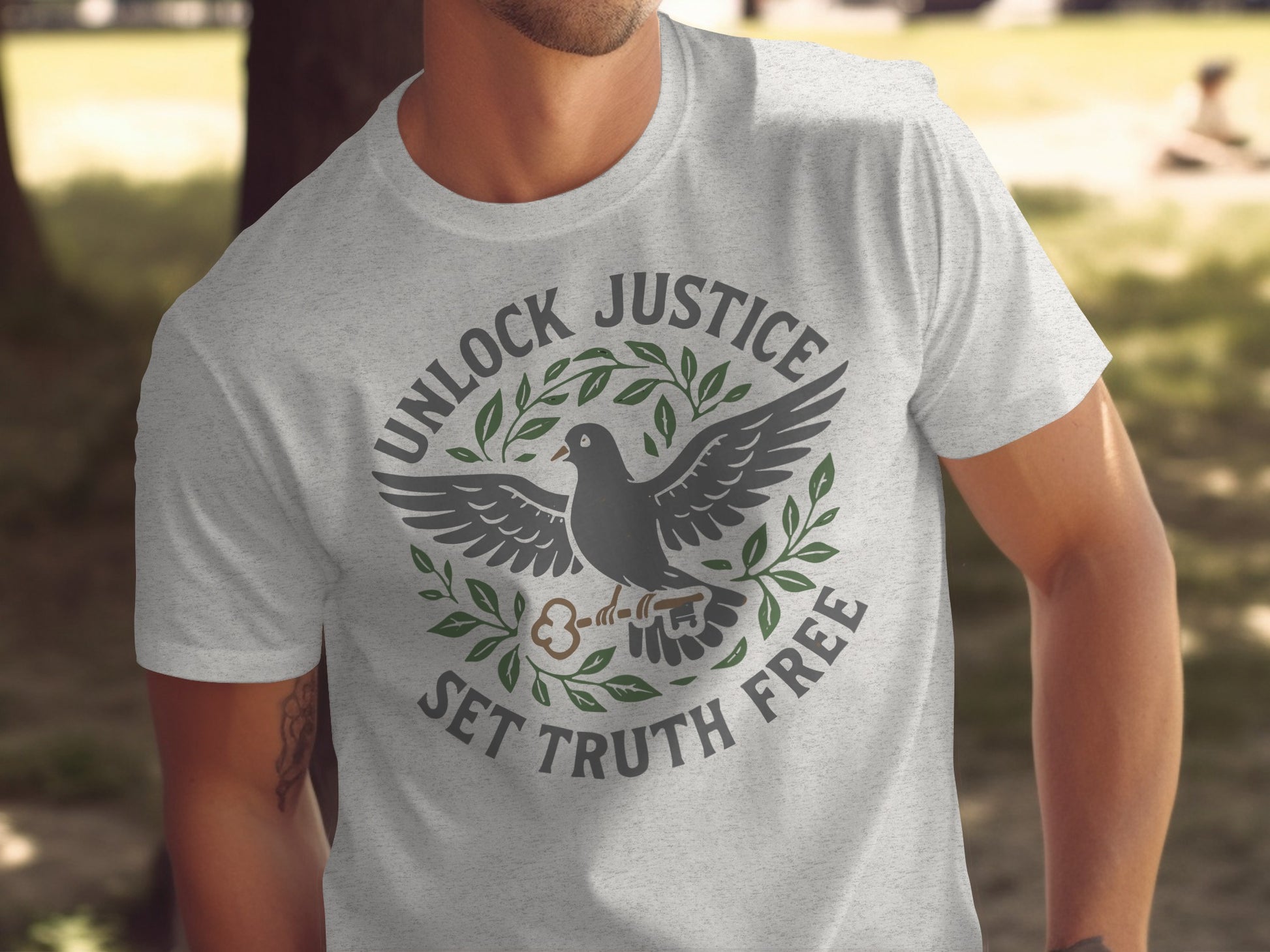 Unlock Justice Set Truth Free Graphic Tee product