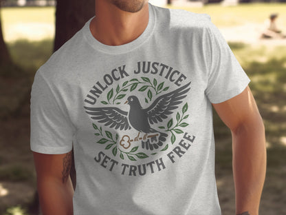 Unlock Justice Set Truth Free Graphic Tee product