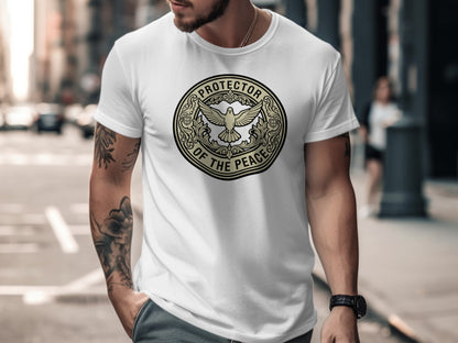 Protector of the Peace Graphic Print T-shirt