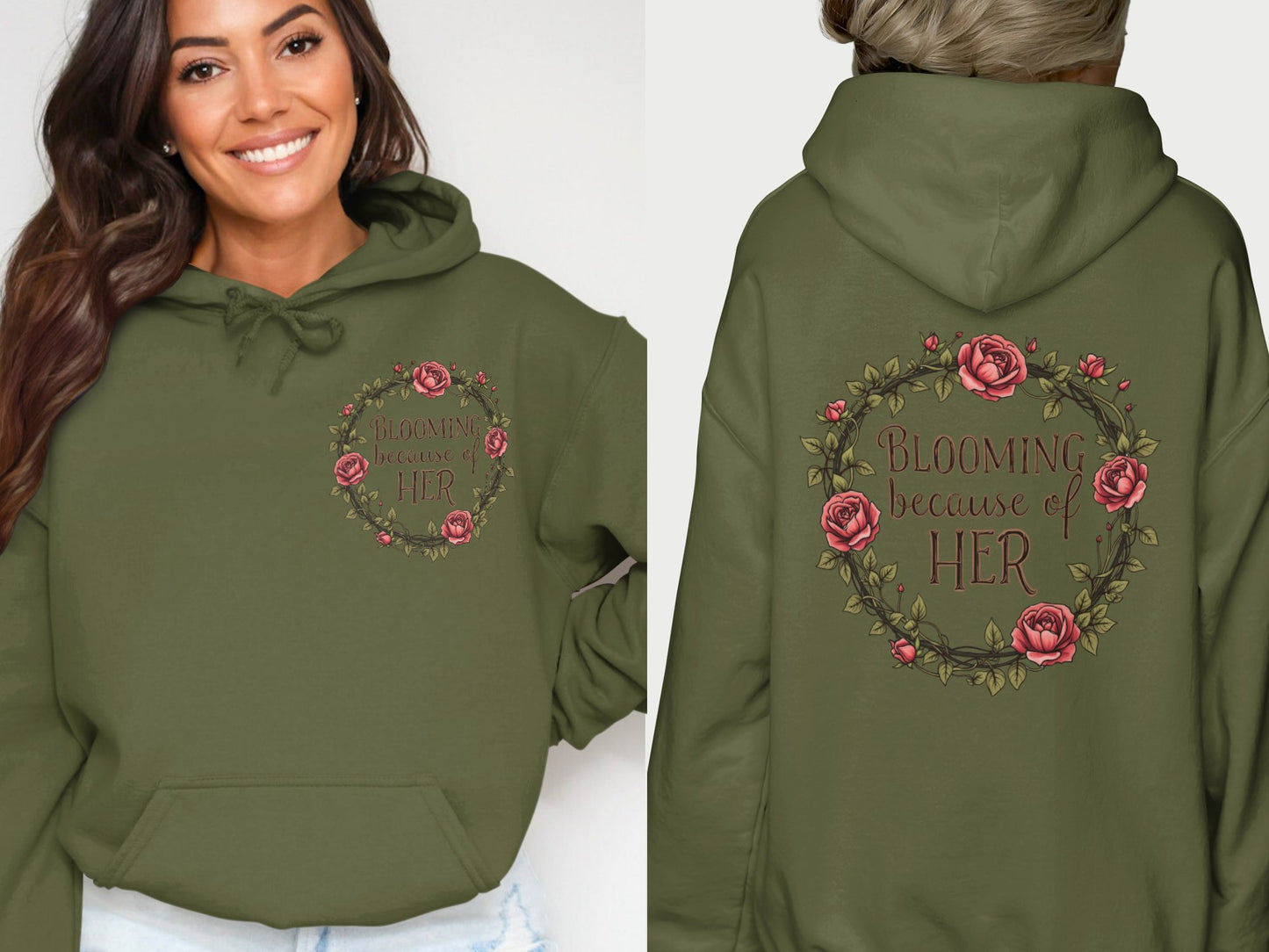 Blooming Because of Her Graphic Hoodie product