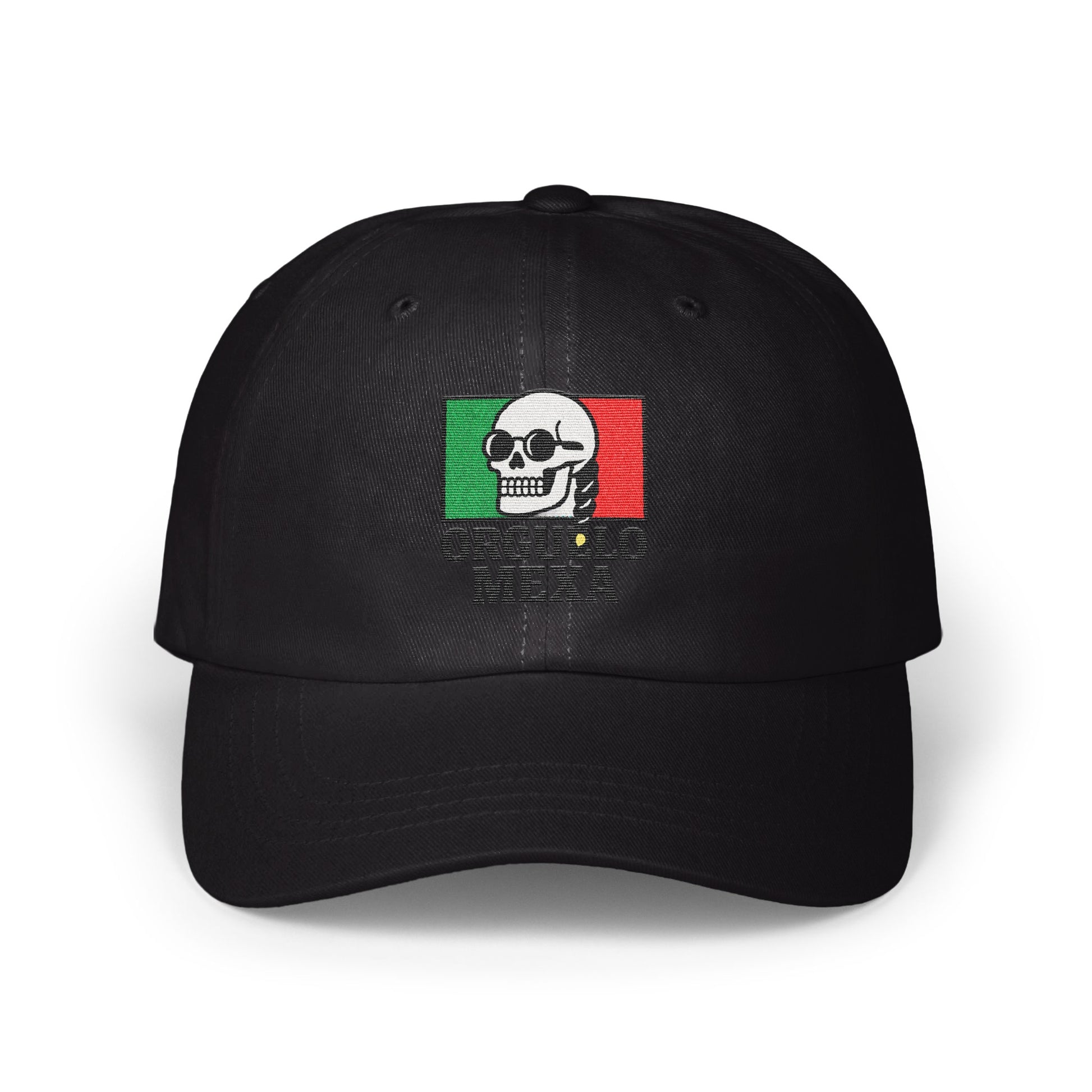 Mexican Flag Skull Design Black Cap product