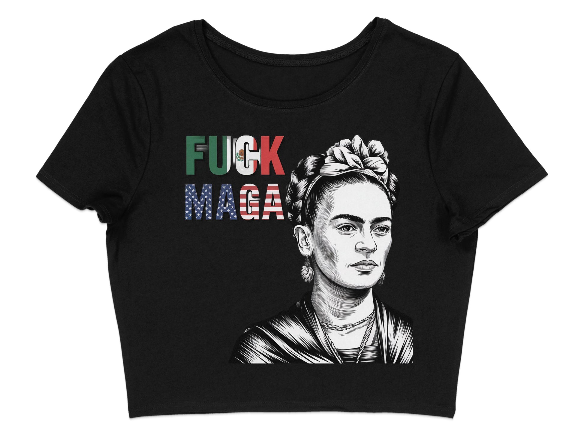 Fuck MAGA Frida Kahlo Crop Top product