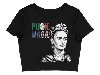 Fuck MAGA Frida Kahlo Crop Top product