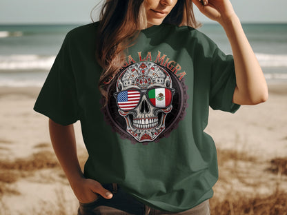 Unique Skull Design Graphic Tee Shirt product type
