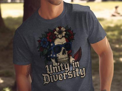 Unity in Diversity Skull Graphic T-Shirt product