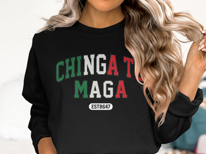 Stylish Chingate Maga EST8647 Logo Sweatshirt