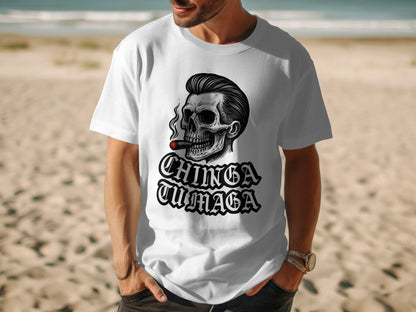 Chinga Tumaga Skull Design Graphic T Shirt product type