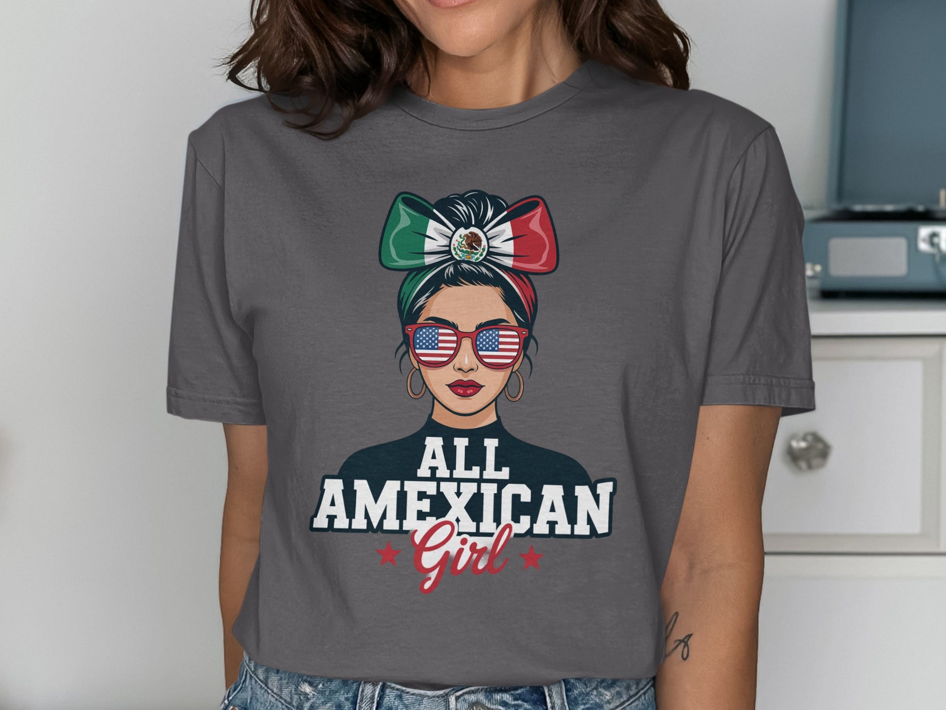 All AMEXICAN Girl Graphic Casual T-shirt product type