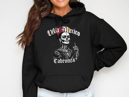 Viva Mexico Cabrones Skeleton Design Hooded product type