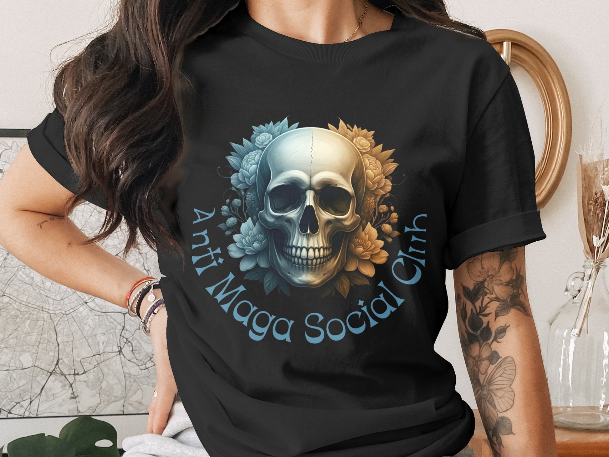 Anti Maga Social Club Skull Printed T-Shirt product