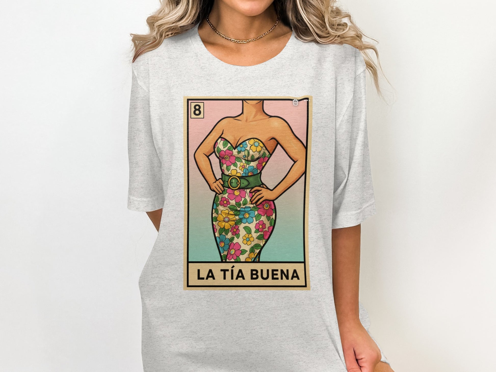 Colorful Stylish La Tía Buena Graphic T-shirt product type