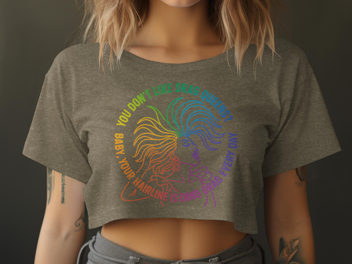 Rainbow Pride Drag Queen Short Sleeve Top product type