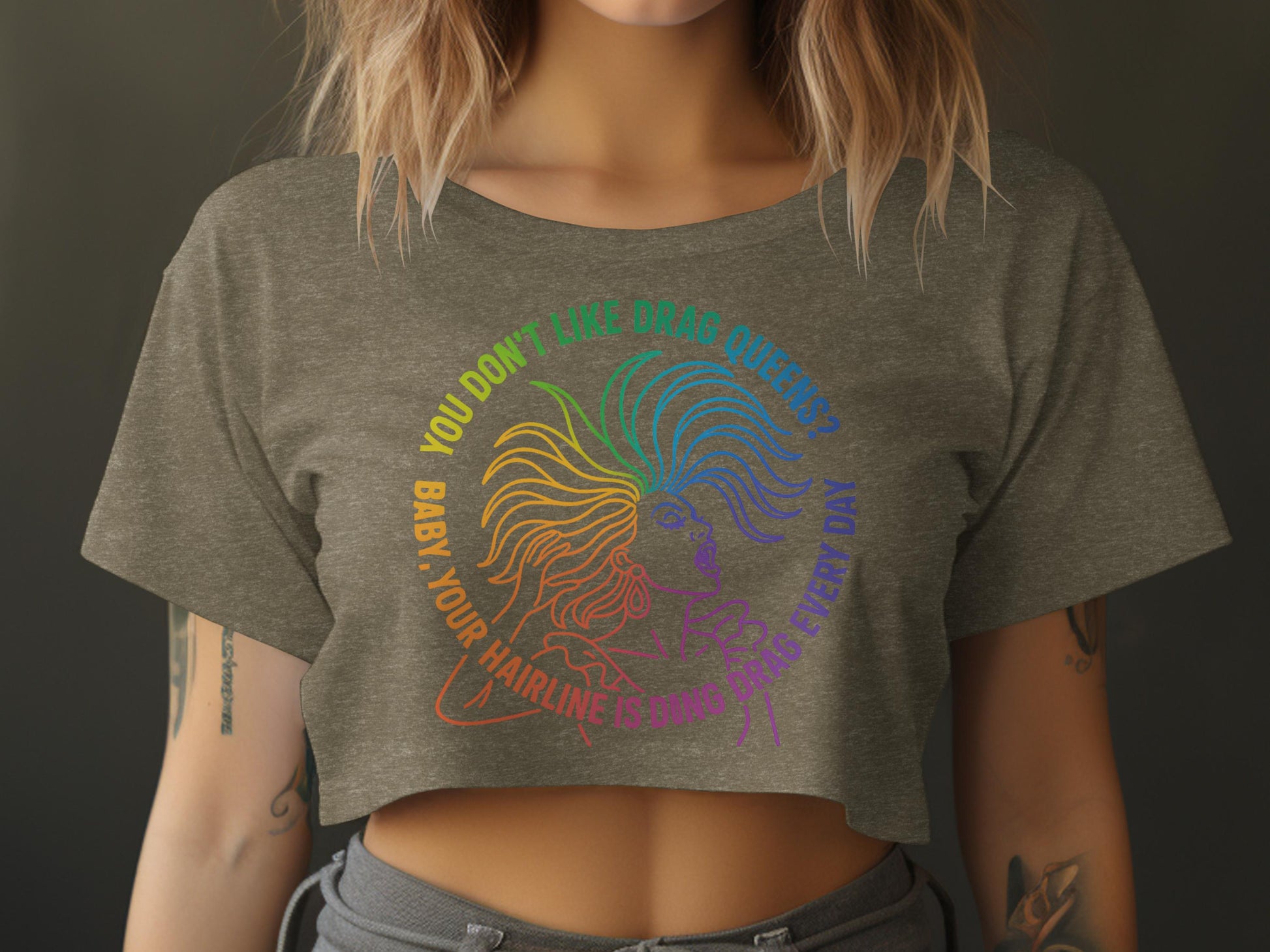 Rainbow Pride Drag Queen Short Sleeve Top product type