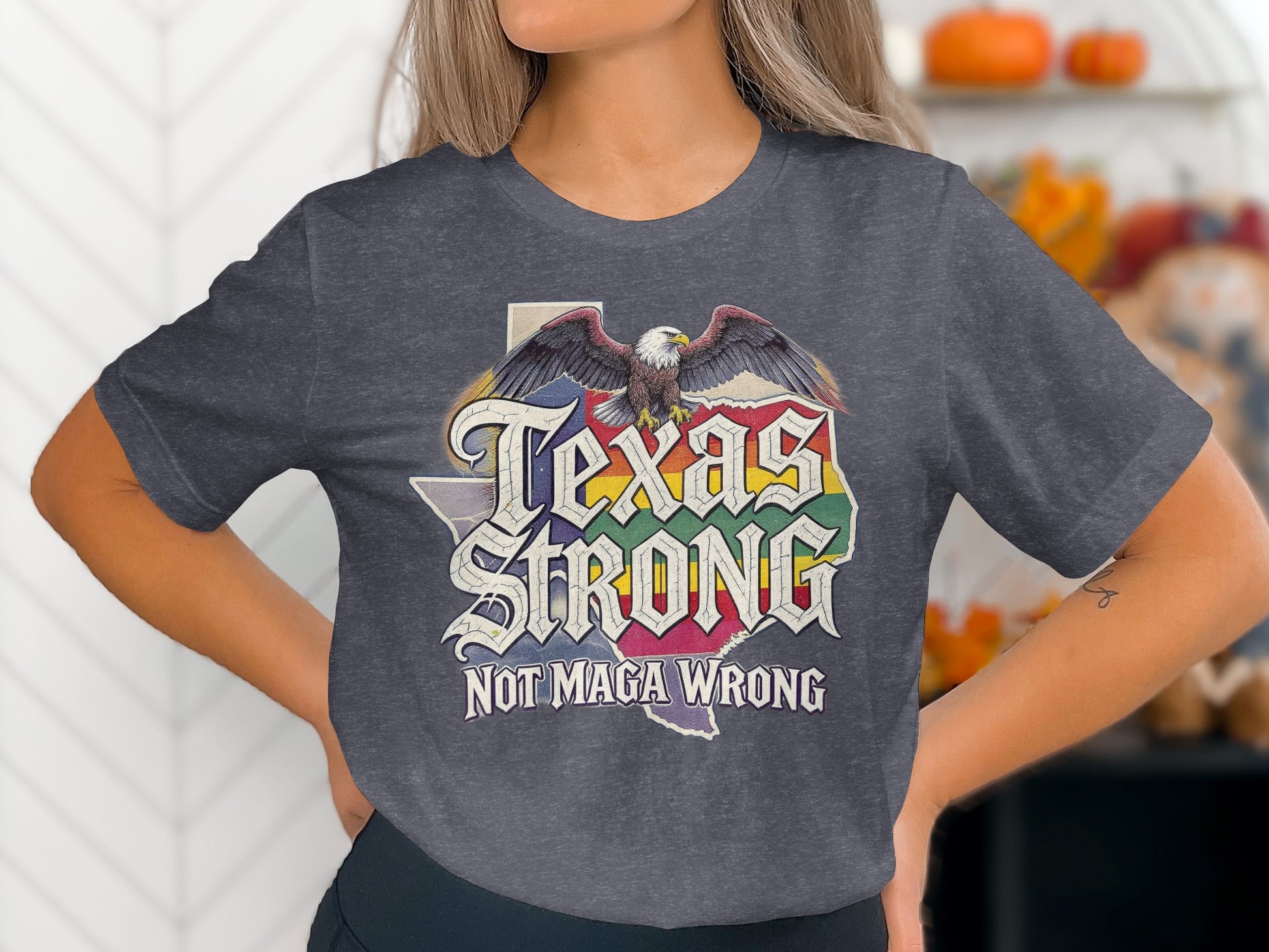 Texas Strong Not Maga Wrong Graphic T-Shirt product