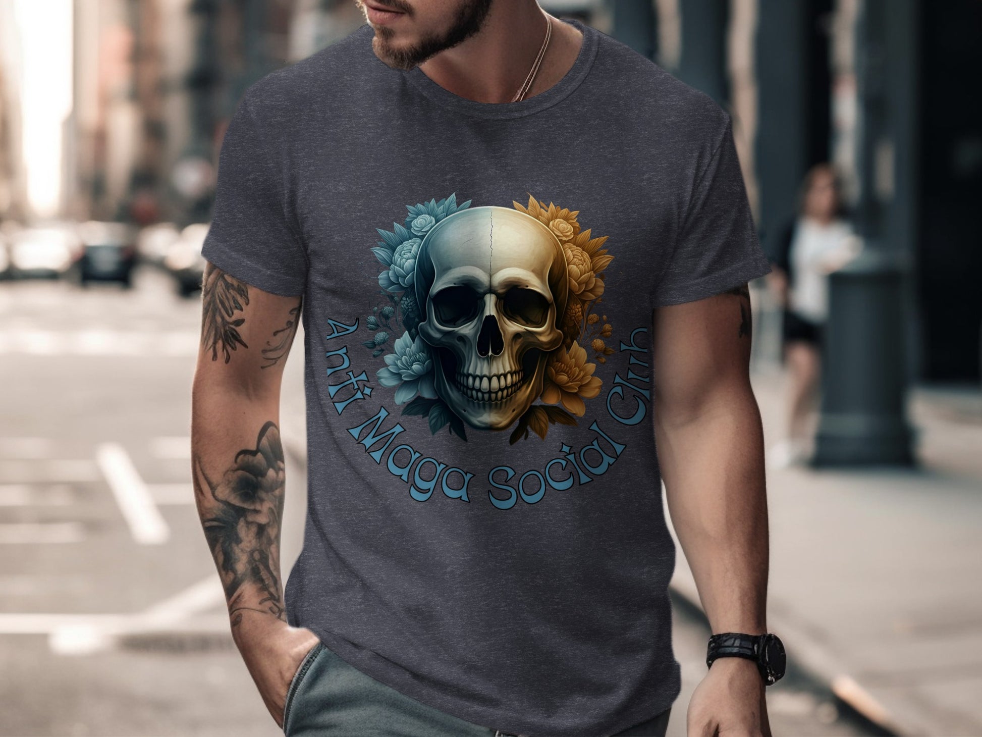 Anti Maga Social Club Skull Graphic T-shirt product