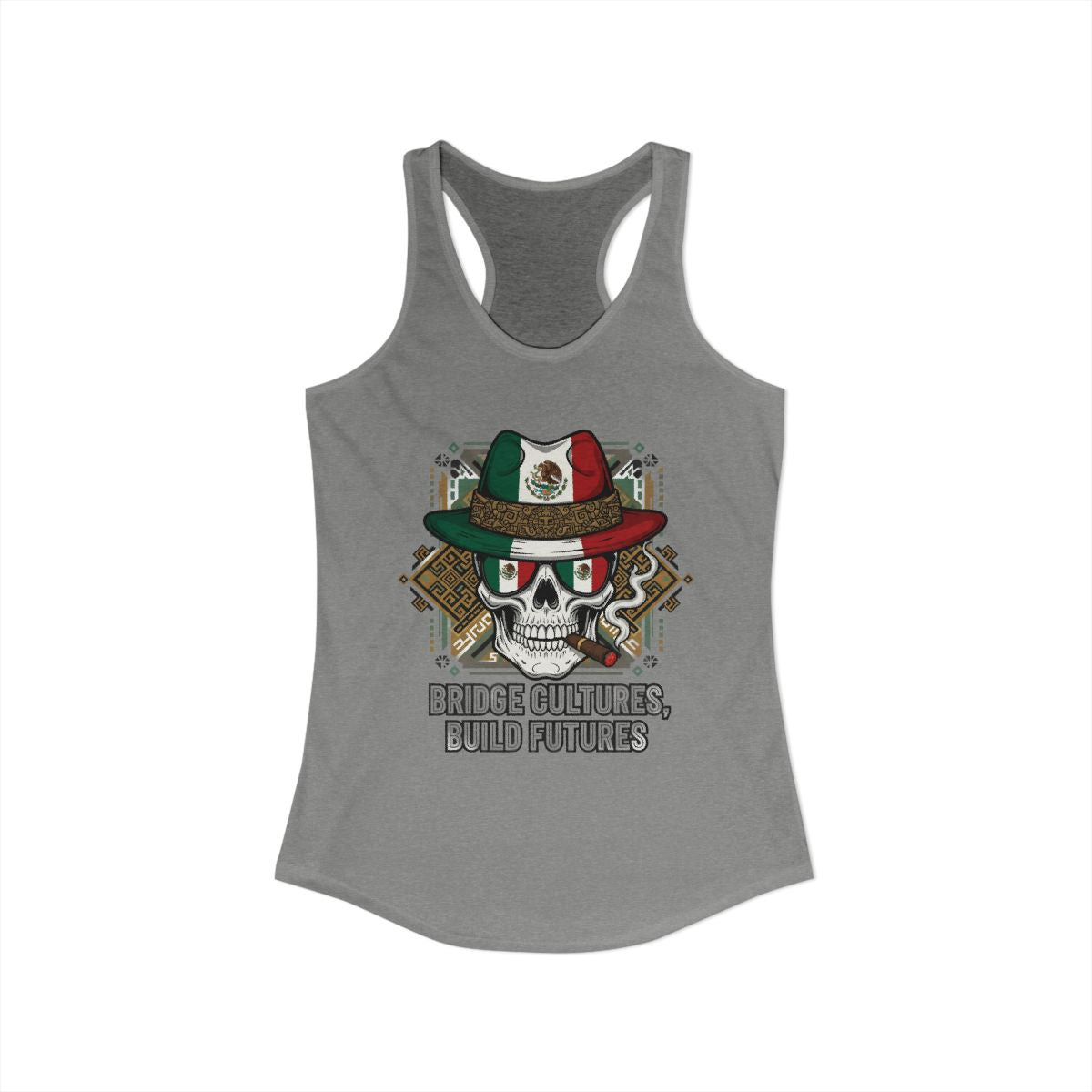 Bridge Cultures Build Futures Skull Graphic Tank Top