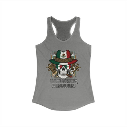 Bridge Cultures Build Futures Skull Graphic Tank Top