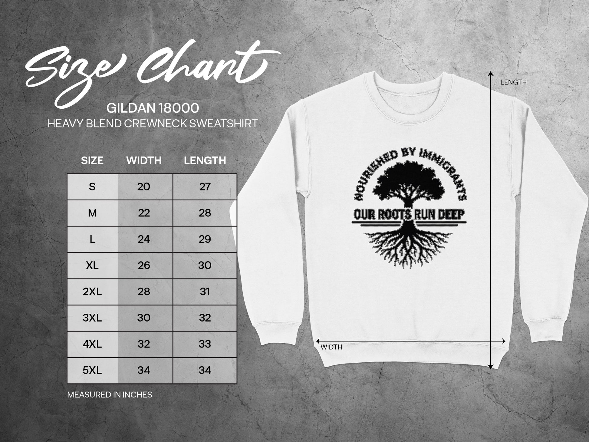 Nourished By Immigrants Our Roots Run Deep Sweatshirt