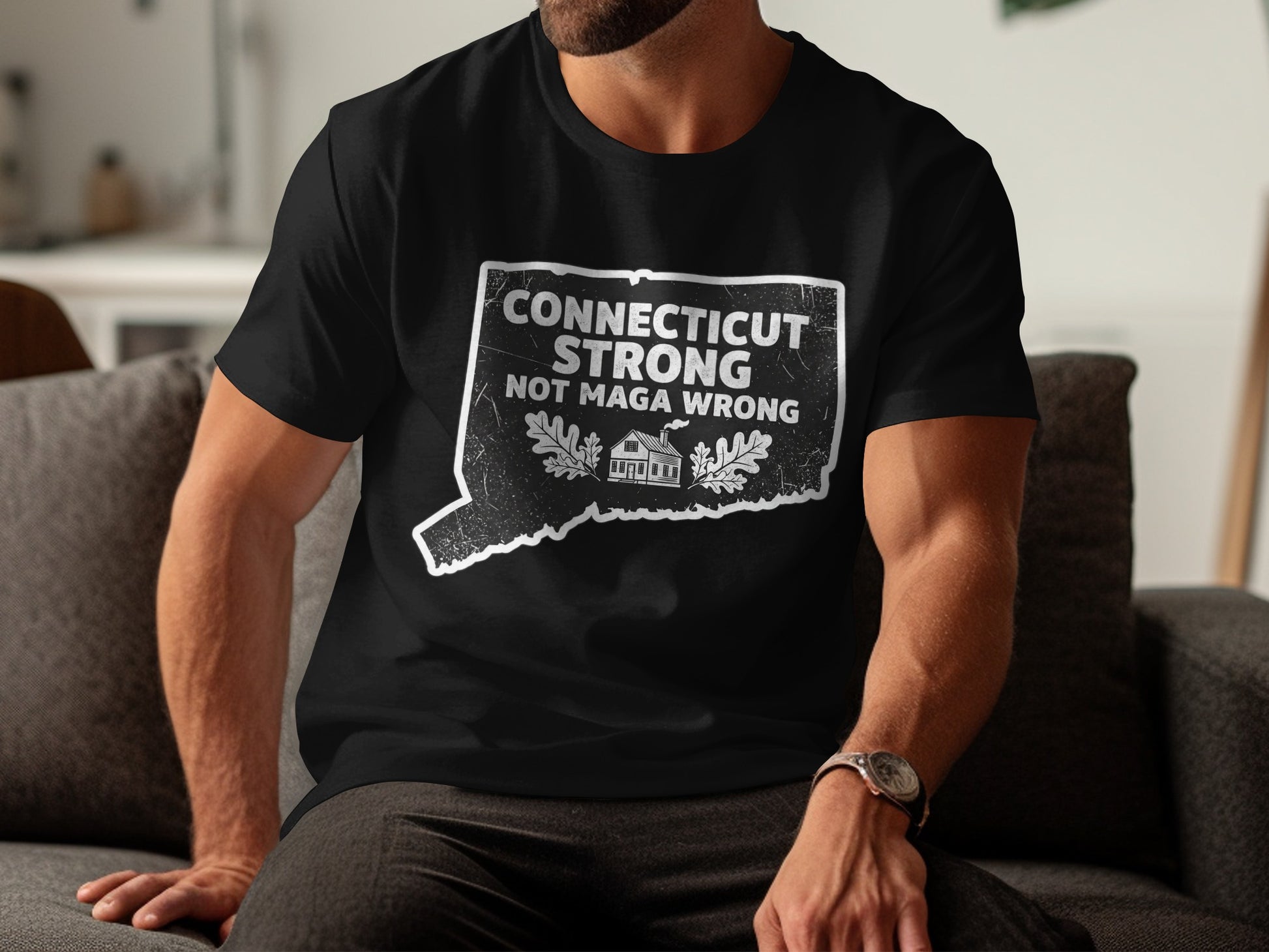 Connecticut Strong Not MAGA Wrong T-shirt product