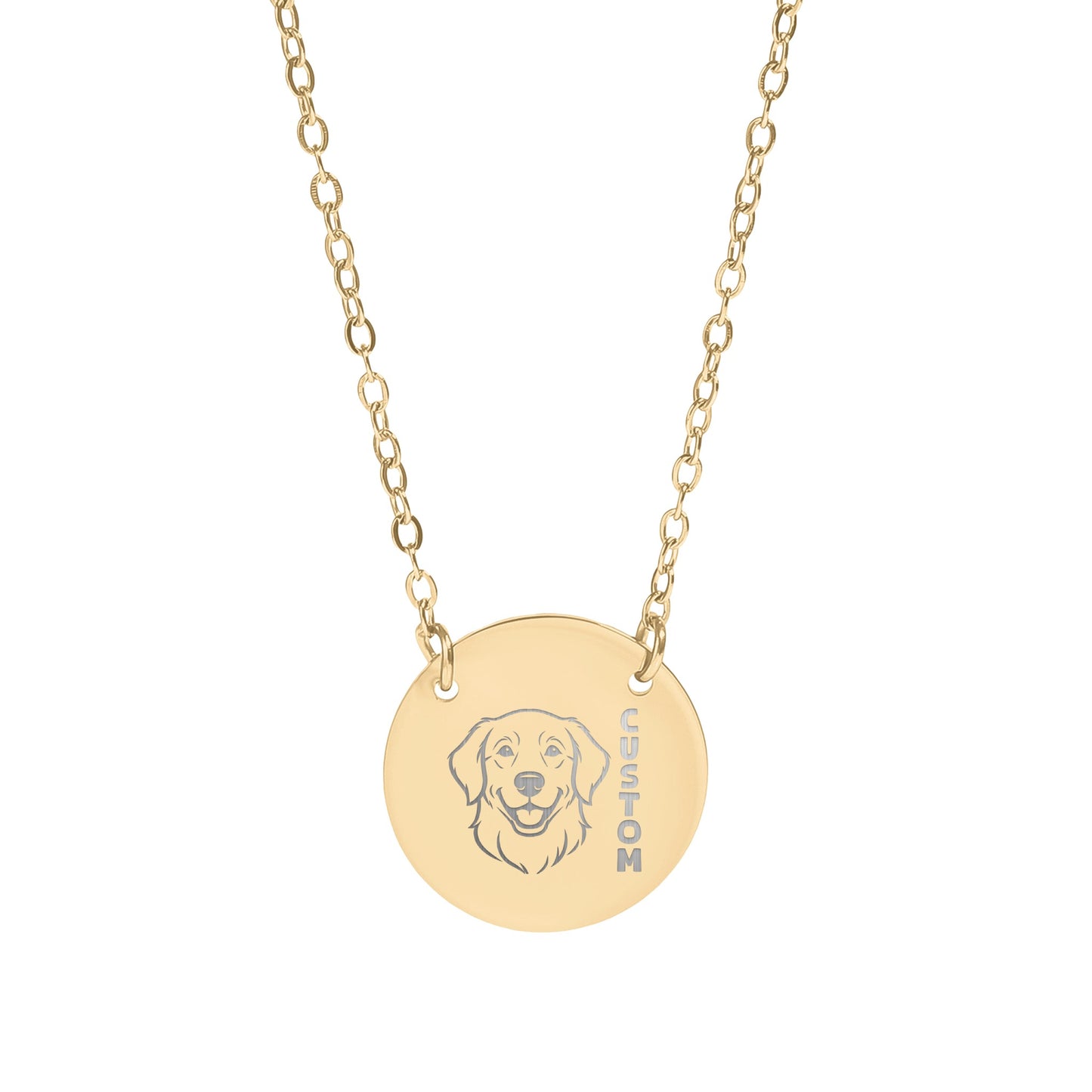 Custom Dog Face Art for a Personalized Necklace Product