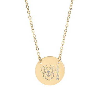 Custom Dog Face Art for a Personalized Necklace Product