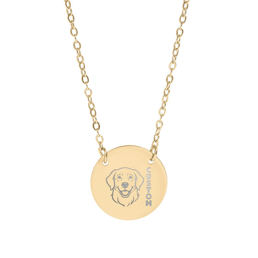 Custom Dog Face Art for a Personalized Necklace Product