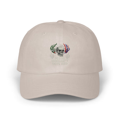 Jesus Wouldn't Vote Red Skull Embroidered Hat product type