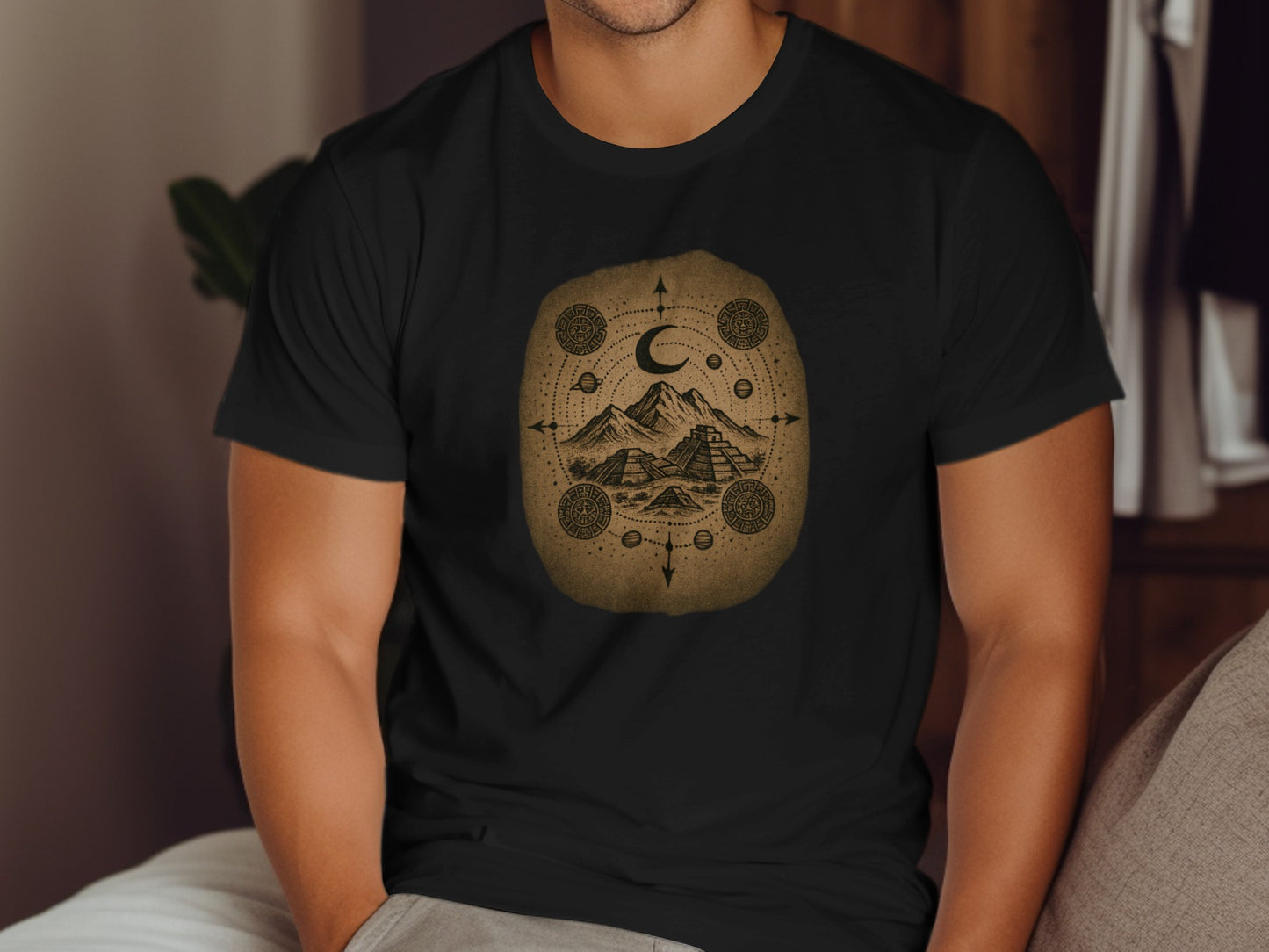 Vintage Mountain Scenery Graphic Tee Shirt product