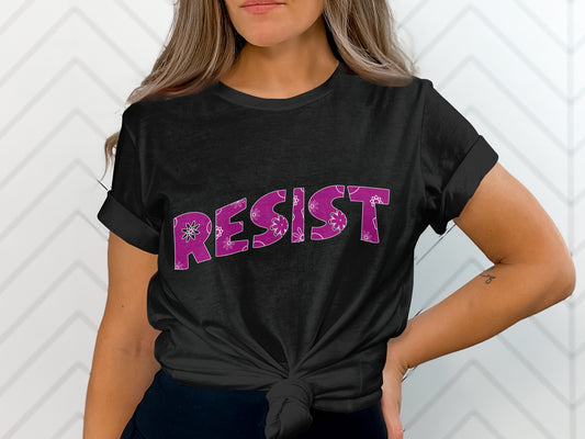 Empowering Resist Graphic Tee for Statement Fashion