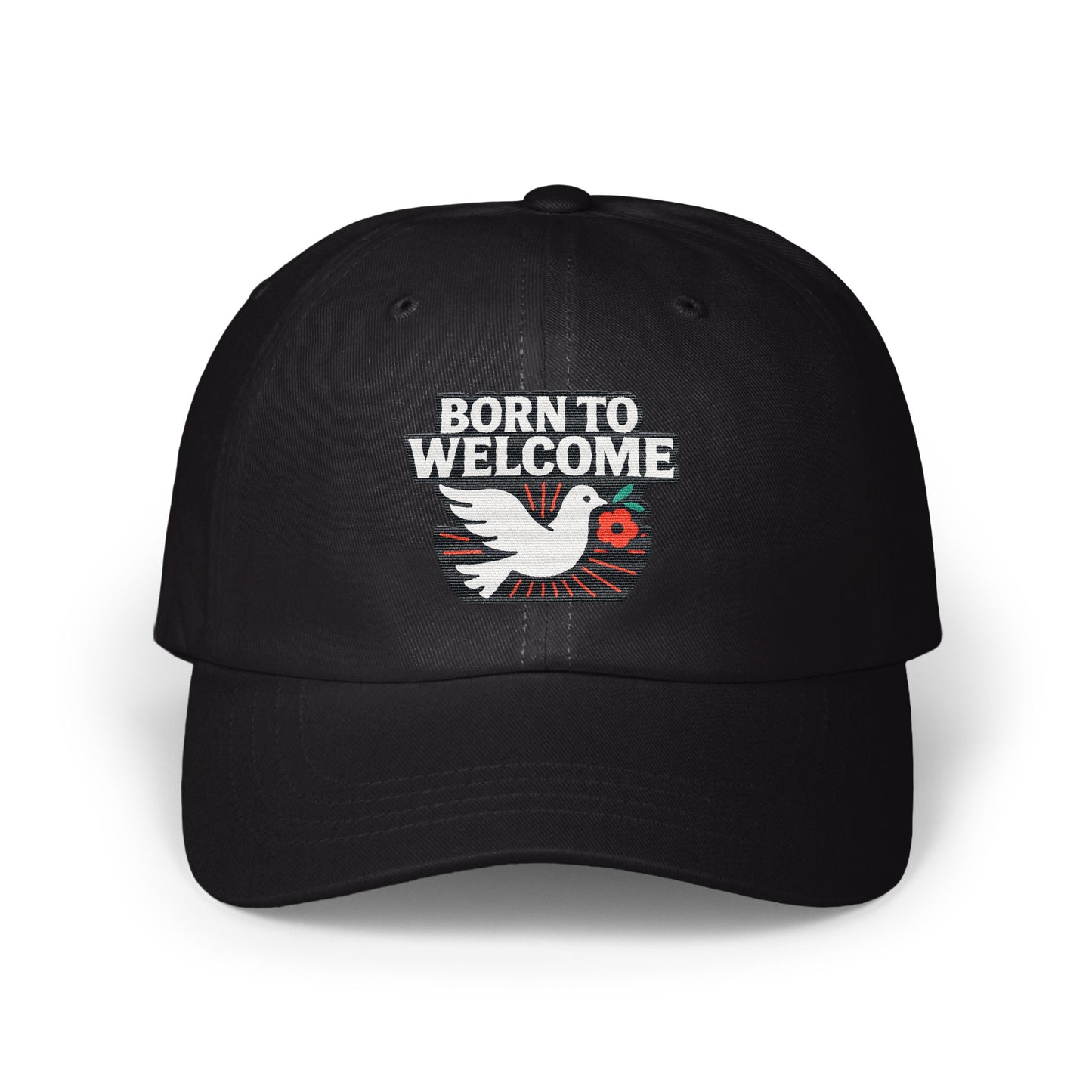 Born to Welcome Embroidered Dove Cap product type